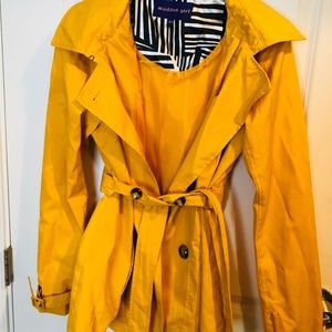 madden girl hooded yellow raincoat